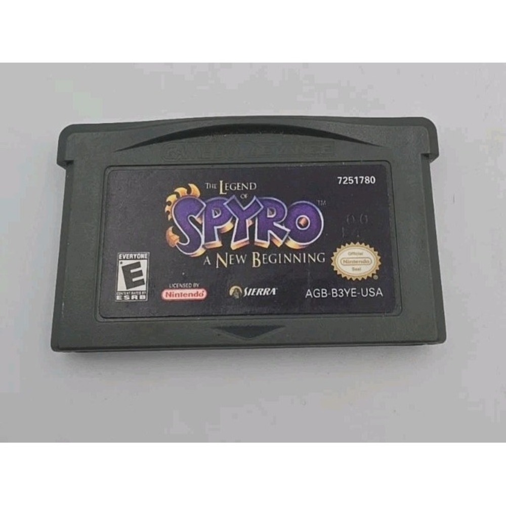 Nintendo Game Boy Advance The Legend of Spyro A New Beginning GBA AGB-B3YE-USA